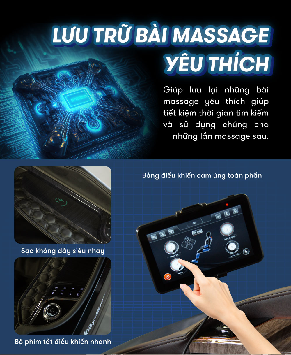 Jun888 com ưu đãi hấp dẫn elip o8 black có thể lưu trữ các bài massage yêu thích