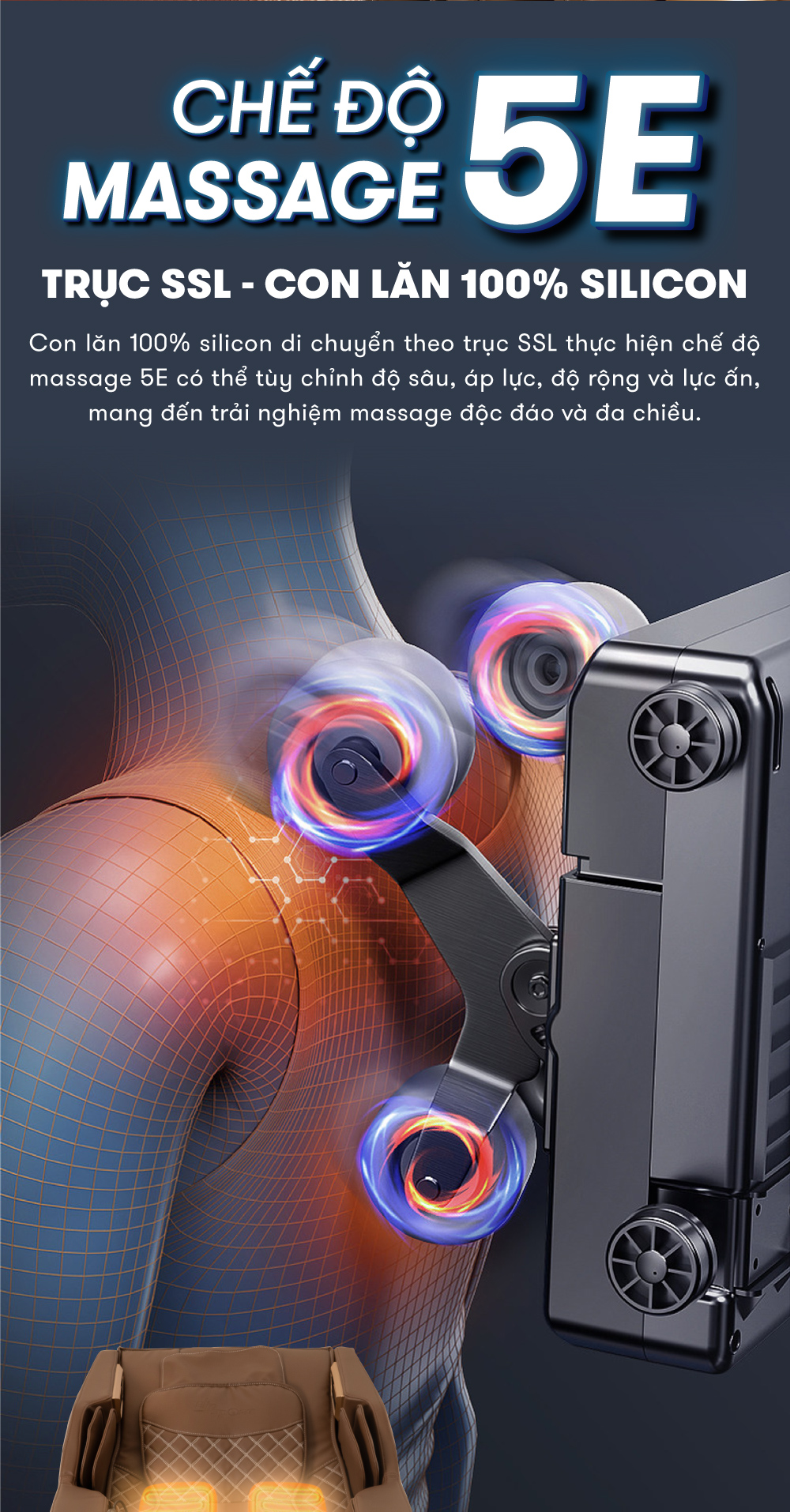 Jun888 com ưu đãi hấp dẫn elip o3 với chế độ massage 5E