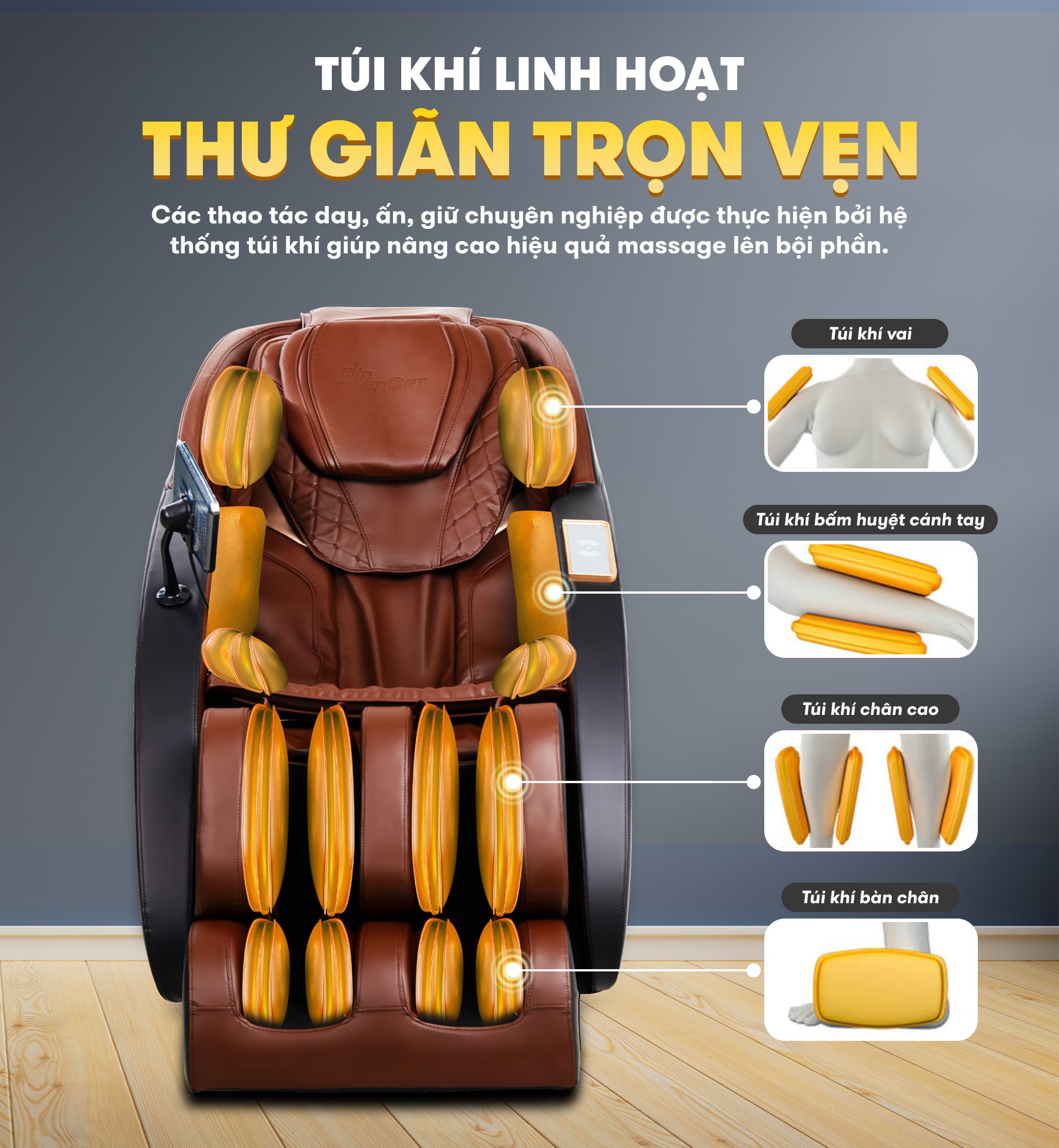 hệ thống túi khí trên elip nova new
