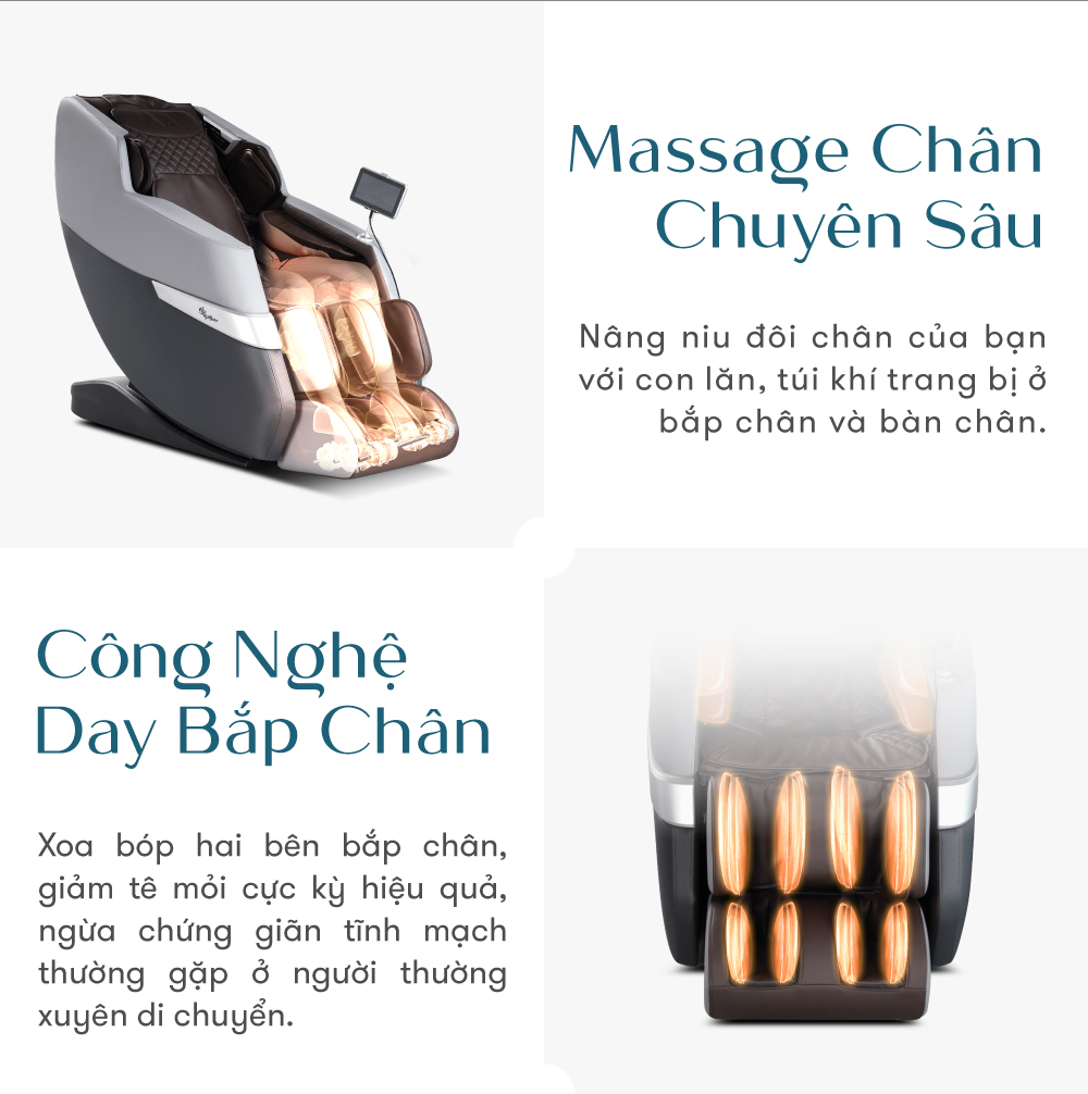Jun888 com ưu đãi hấp dẫn elip o3 black gray với chế độ mát xa chân chuyên sâu