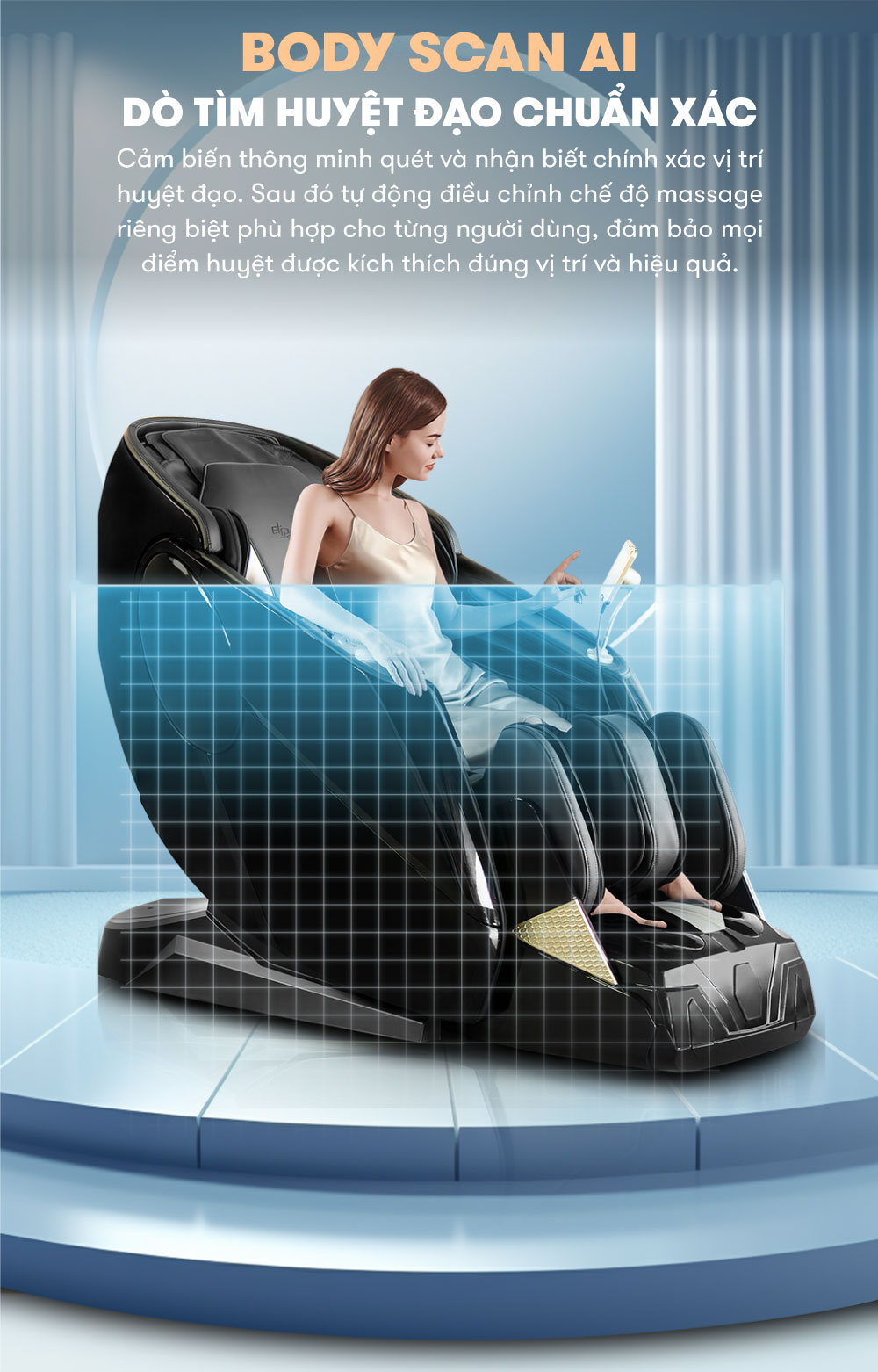 Jun888 com ưu đãi hấp dẫn elip o7 chế độ body scan AI