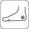 Bộ Tứ Silicon<br>Bấm Huyệt<br>Gót Chân