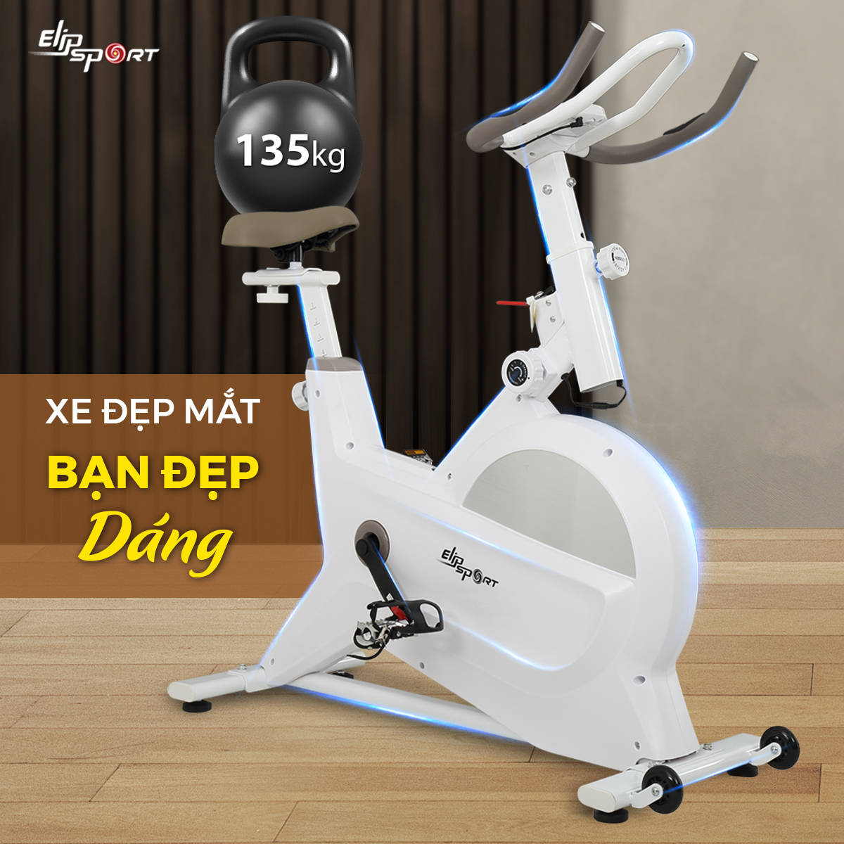 xe đạp phòng gym elip whitney
