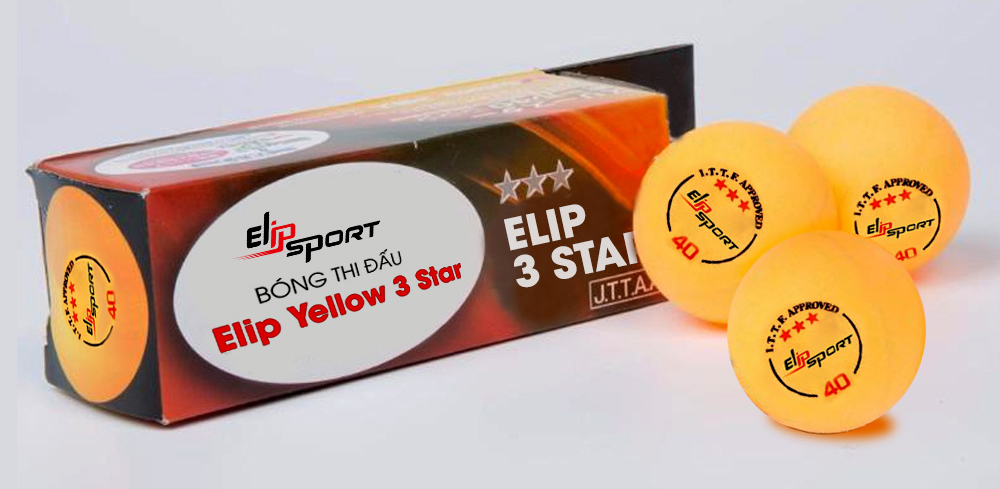 thiết kế bóng thi đấu Elip Yellow 3 Star