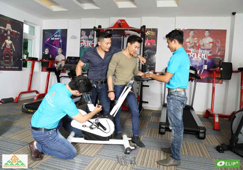 Quốc Cơ &ndash; Quốc Nghiệp set up ph&ograve;ng gym tại gia