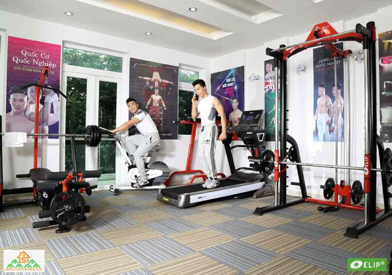 Quốc Cơ &ndash; Quốc Nghiệp set up ph&ograve;ng gym tại gia