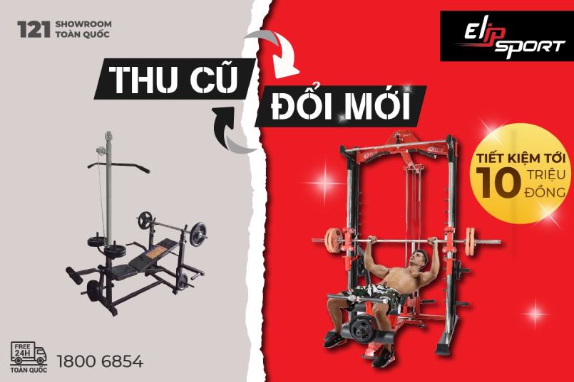 đổi tạ cũ lấy tạ mới