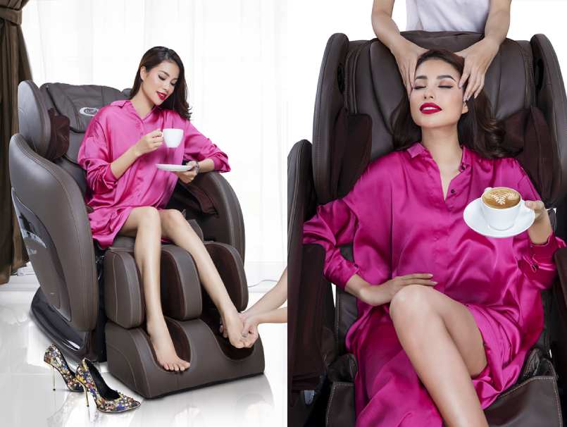 phạm hương thư gi&atilde;n massage tr&ecirc;n ghế